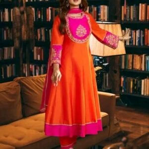 Anarkali kurta set with with dupatta